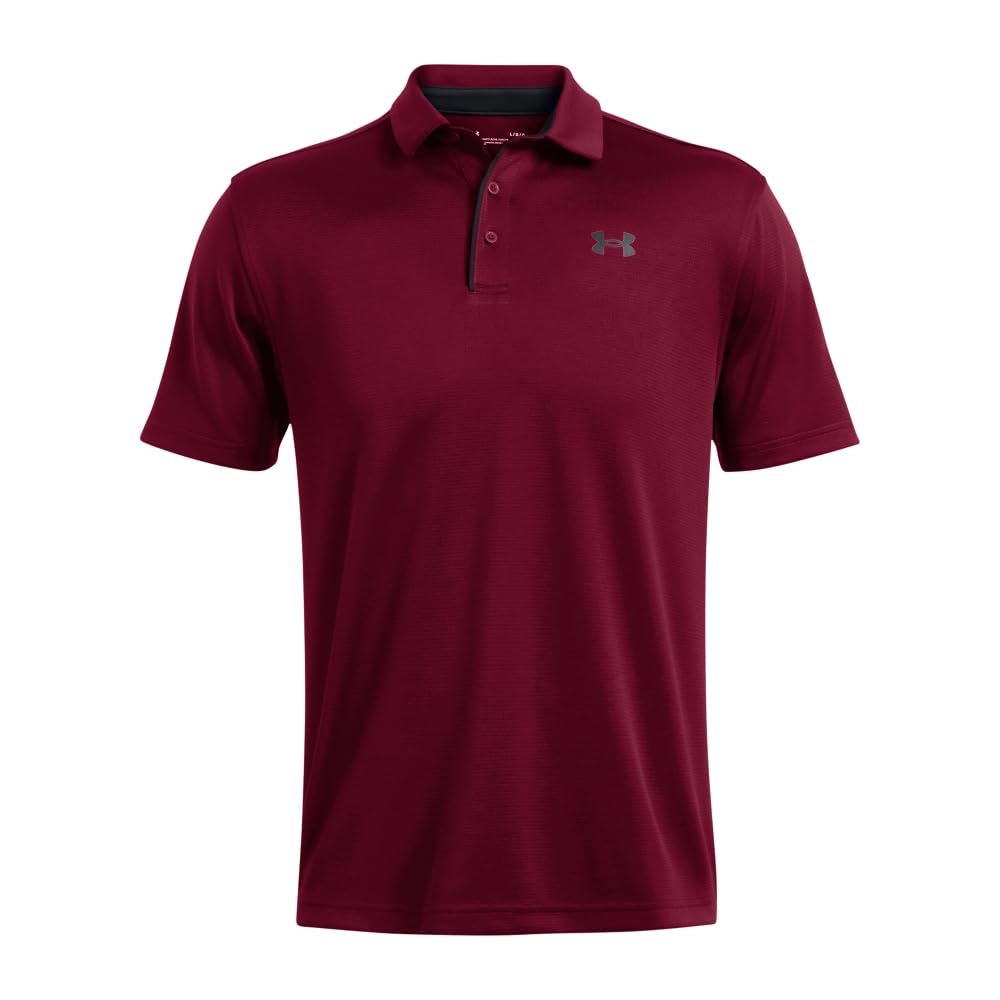 Under Armour Men's Tech Golf Polo, (625) Cardinal / / Black, 3X-Large Tall
