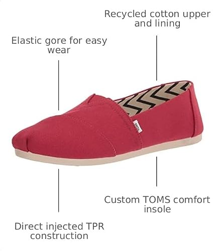 Red Recycled Cotton Canvas