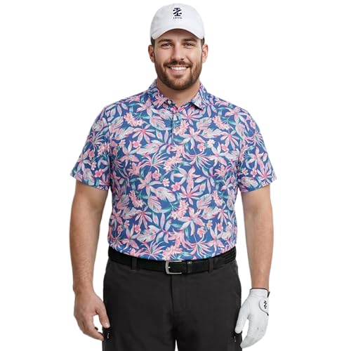 Bright Cobalt Blue Pink Floral