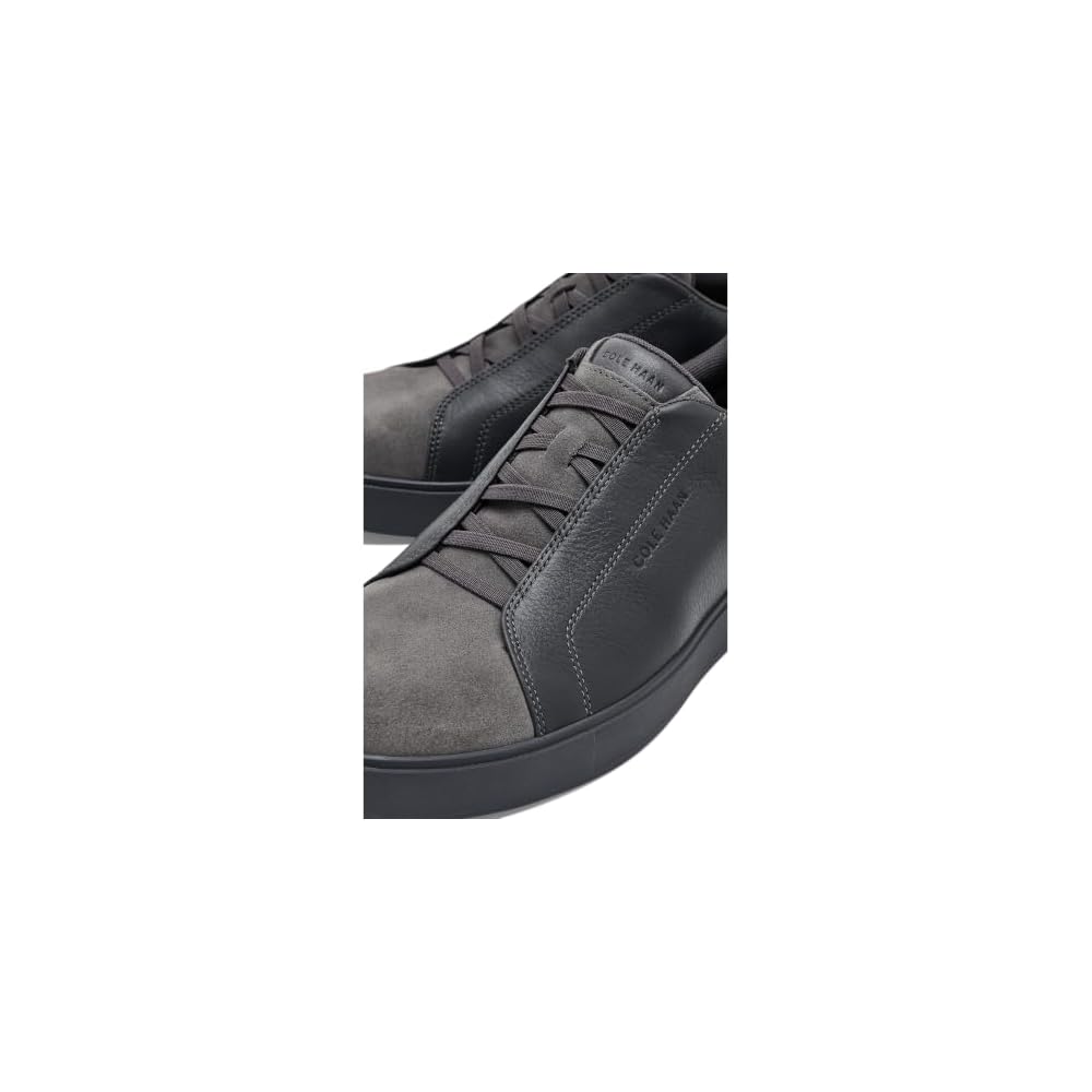 Gray Pinstripe Suede