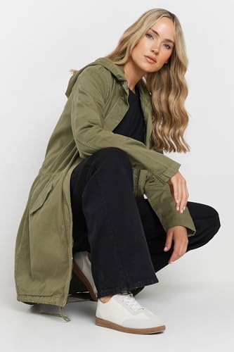 Long Tall Sally Lts Tall Women's Twill Hooded Parka Coat Green 14