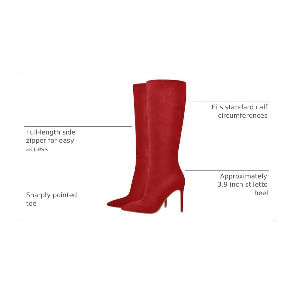 Faux Suede Red
