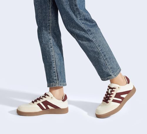 Beige/Red