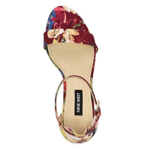 Dark Red Fall Floral Multi 600
