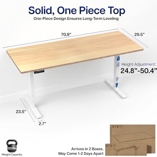 Light Wood Top / White Frame