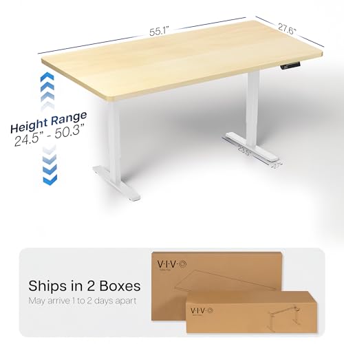 Light Wood Top / White Frame