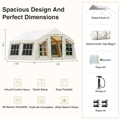 Light Beige-Dual-layer Doors