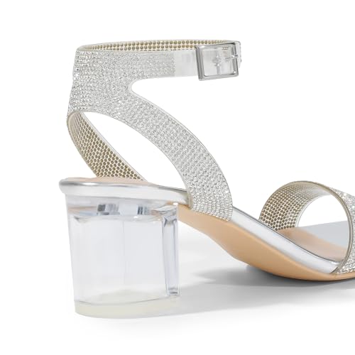Silver/Clear-rhinestone