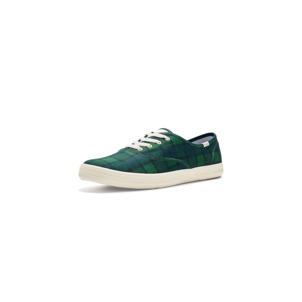 Green/Navy Plaid School Canvas