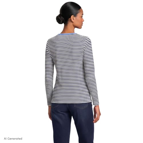 Deep Sea Navy/White Stripe