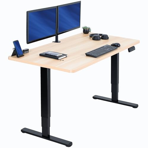 Light Wood Top / Black Frame
