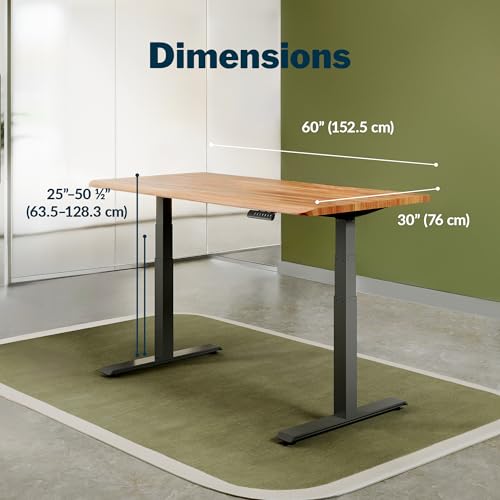 Butcher Block Top / Slate Legs