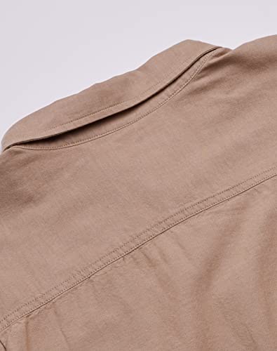 Dark Tan Chambray