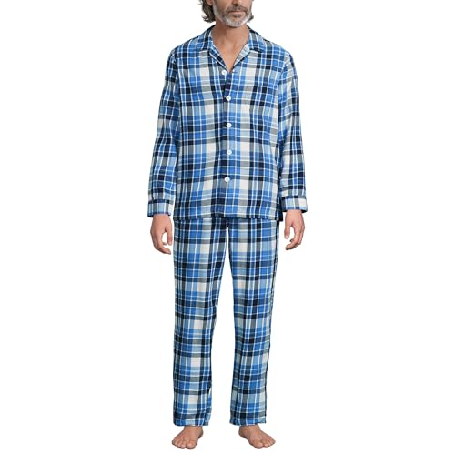 Muted Cobalt Blue Plaid