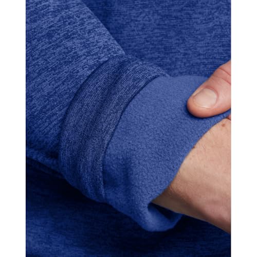 Under Armour Men's Armour Fleece Twist Quarter Zip, (432) Tech Blue / / Black, 3X-Large