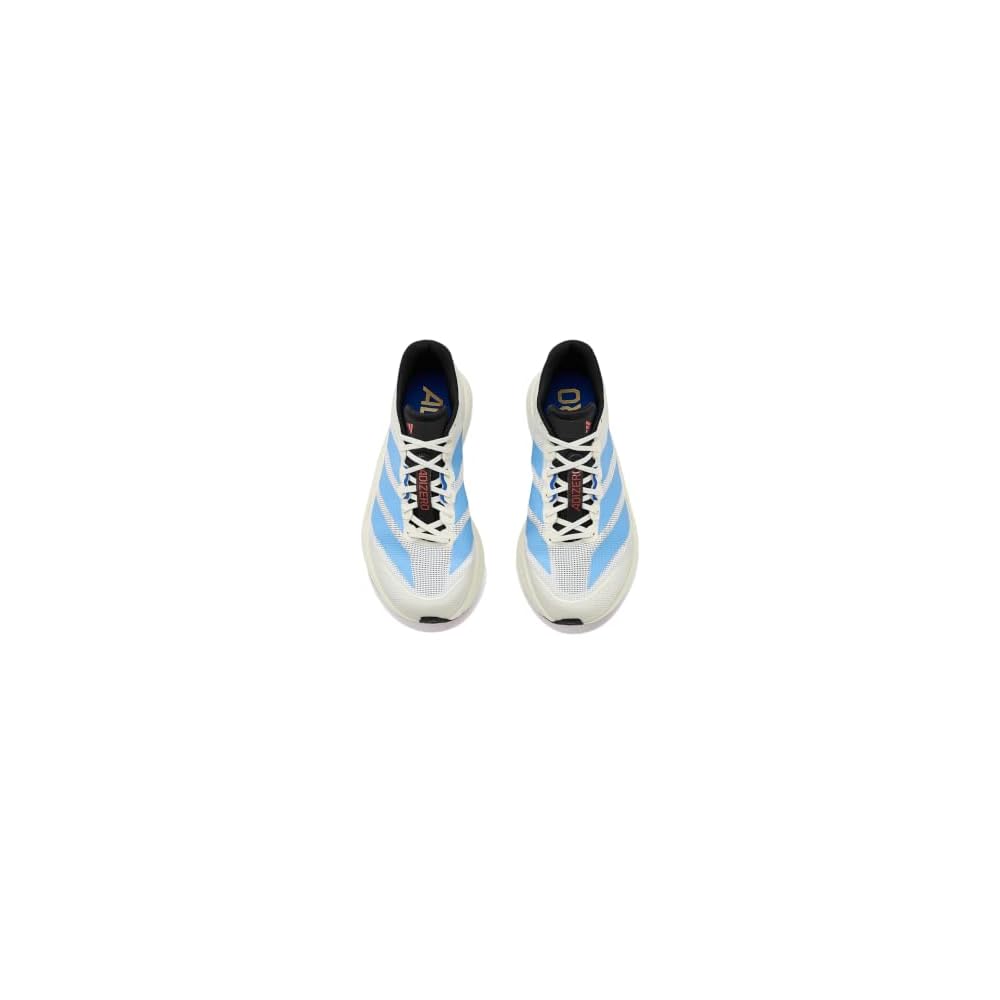 Off White/Light Blue/Gold Metallic