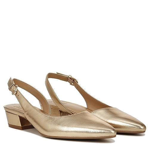 Dark Gold Metallic Leather