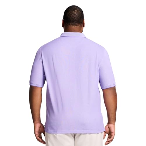 IZOD Men’s Big-and-Tall Advantage Performance Short-Sleeve Solid Polo Shirt, Dahlia Purple, 5X-Large