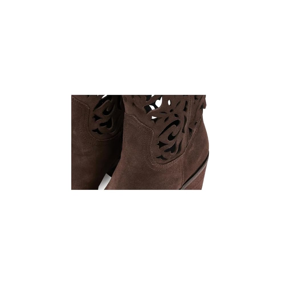Brown Suede Cutout