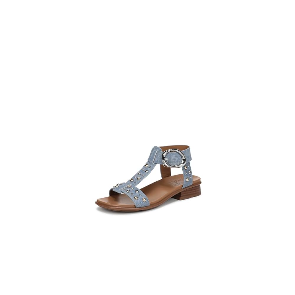 Denim Blue Studded Nubuck