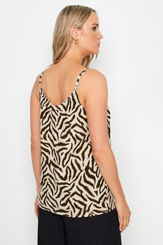 Long Tall Sally Tall Women's Printed Undershirt Top Cream 8