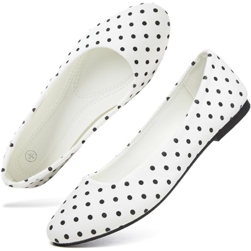 White Polka Dots