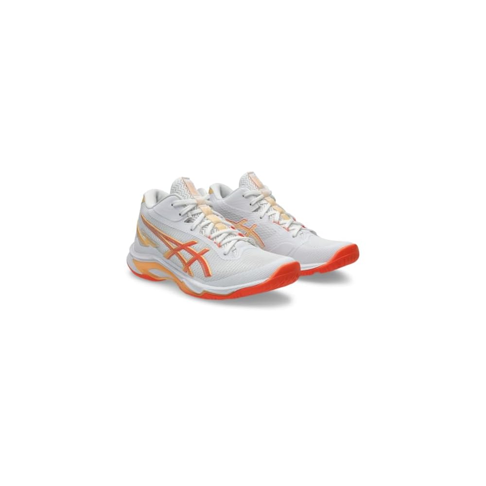 White/Vivid Coral