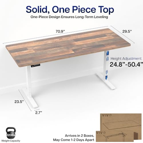 Reclaimed Wood Top / White Frame