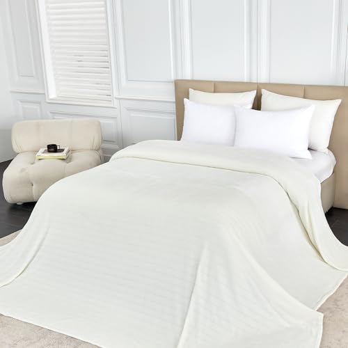 Striped Ivory White