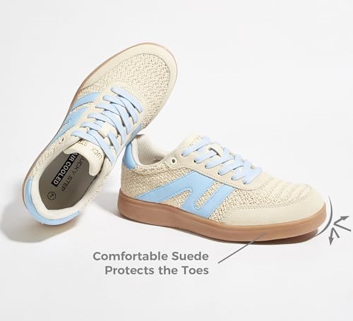 Beige/Blue W