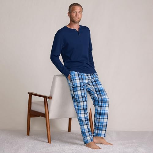 Muted Cobalt Blue Plaid