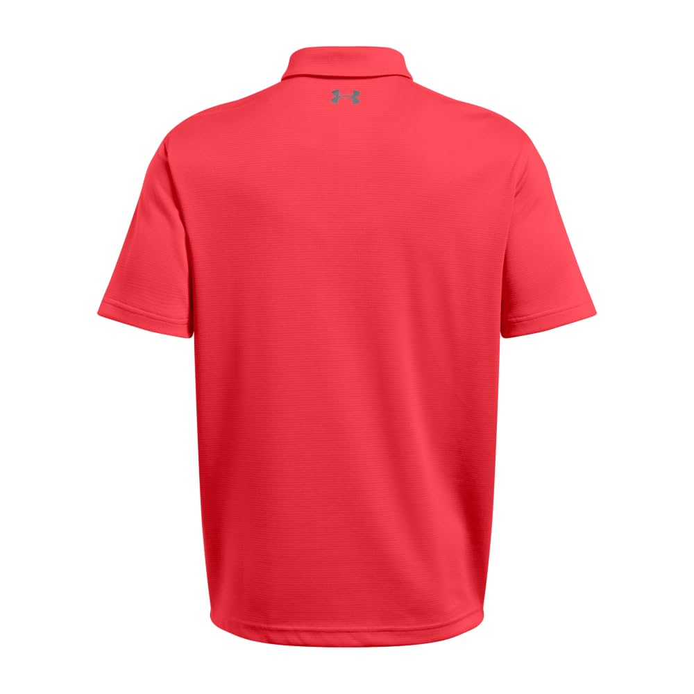 Under Armour Men's Tech Golf Polo, (713) Racer Red / / Pitch Gray, 3X-Large Tall
