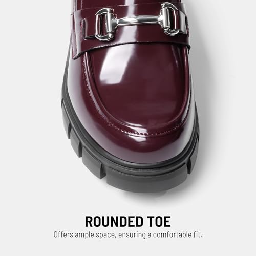 Burgundy-pat
