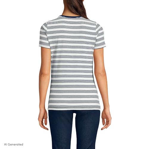 Ivory/Deep Sea Quad Stripe