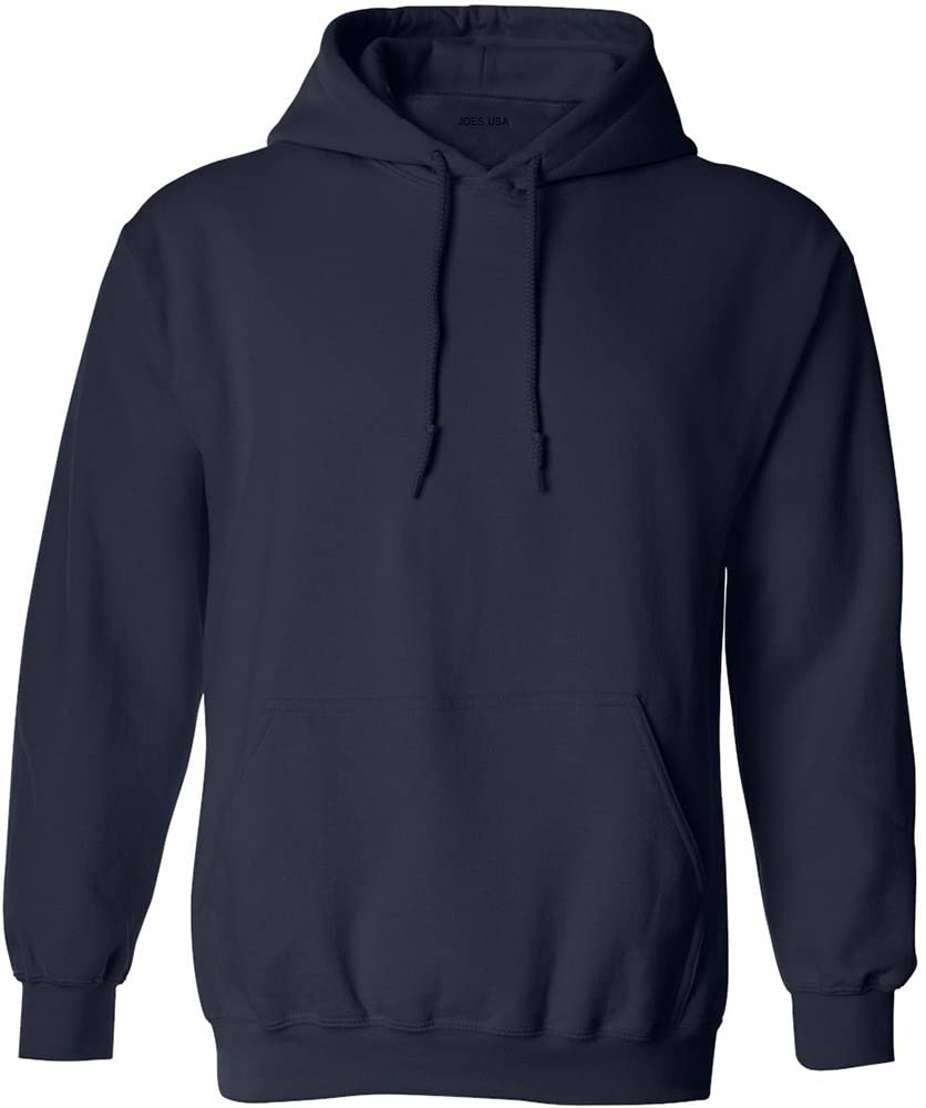 Joe's USA Big and Tall Hoodies for Men Pullover Hooded Sweatshirt-4XLT-Navy