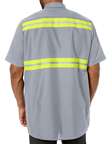 Grey With Yellow/Green Visibility Trim