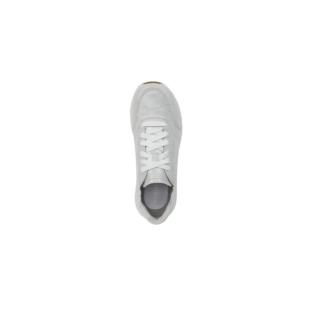 Silver Metallic Leather