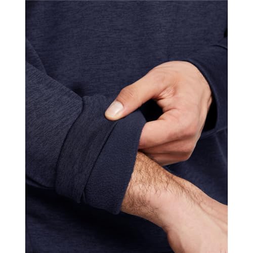 Under Armour Men's Armour Fleece Twist Quarter Zip, (410) Midnight Navy / / Black, 4X-Large