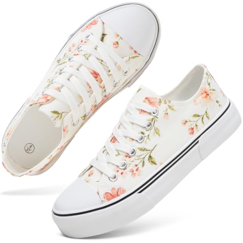 Dusty Pink Floral Cream