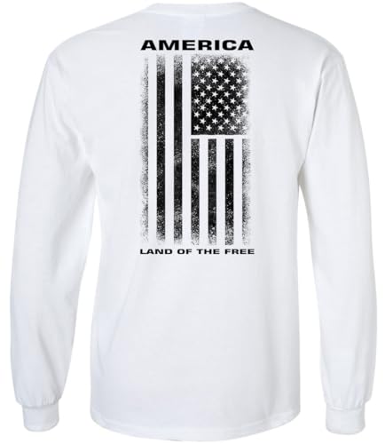 White 100% Cotton Long Sleeve Tee