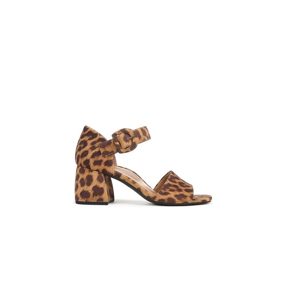 Tan Leopard Suede