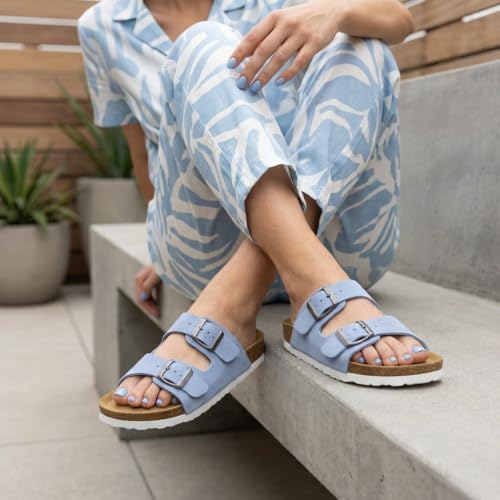 Lt. Blue Vegan Suede