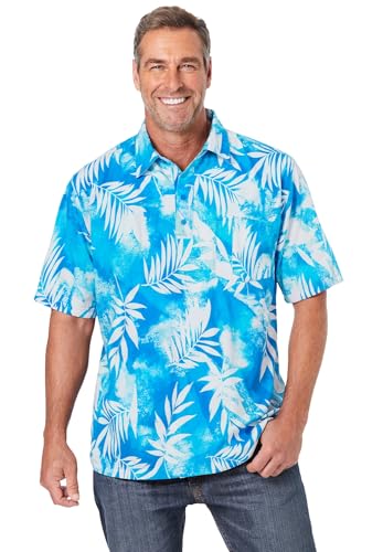 Blue Tie Dye Leaves
