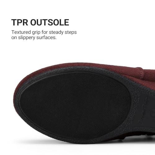 Burgundy/Suede