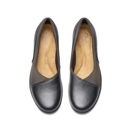 Dark Pewter Metallic Leather