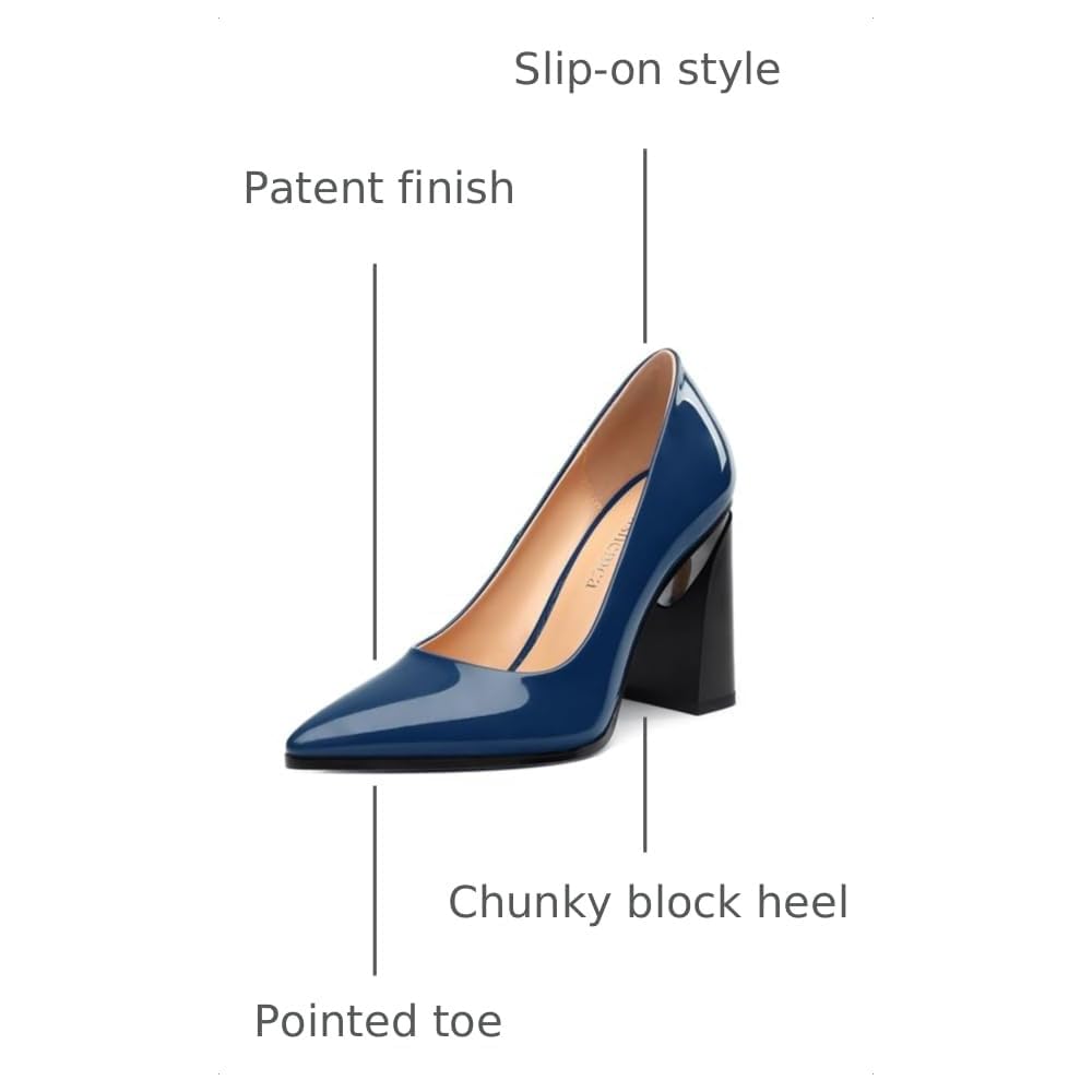 Navy Blue Patent