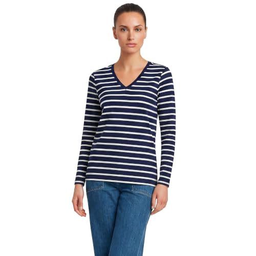 Deep Sea/Ivory Breton Stripe
