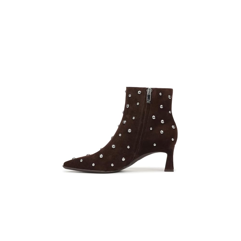 Chocolate Brown Studded Suede