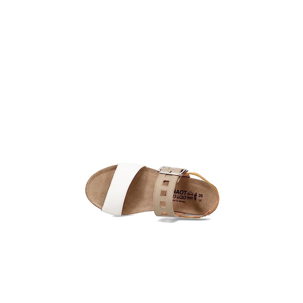 Soft White Lthr/Soft Beige Lthr/Marigold Lthr