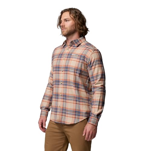Teak Brown Textured Plaid